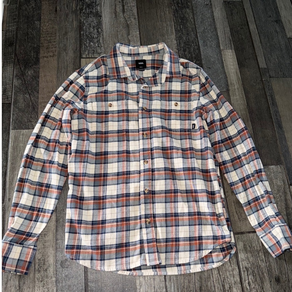 Vans men's plaid shirt small